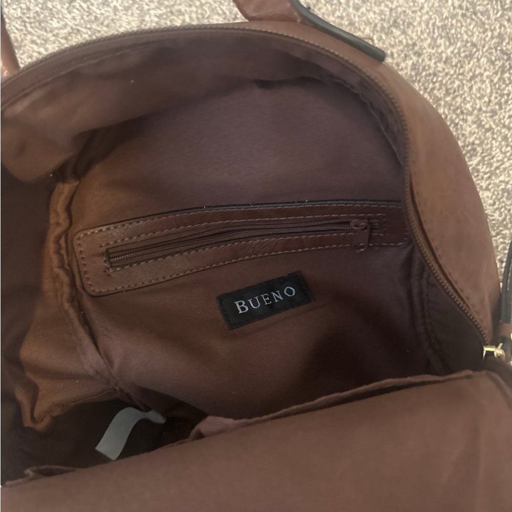 Brown Leather Backpack - Picture 2 of 3
